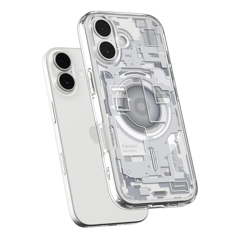 Spigen Ultra Hybrid Mag MagSafe – dėklas iPhone 17 (Zero One White)