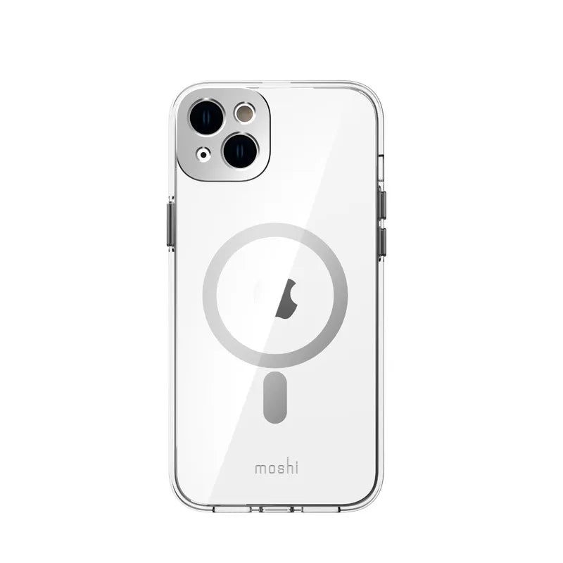 Moshi iGlaze MagSafe – dėklas iPhone 14 Plus (sidabrinis)