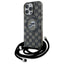 Karl Lagerfeld IML Crossbody Monogram Karl & Choupette Head MagSafe – dėklas „iPhone 16 Pro“ telefonui (juodas)