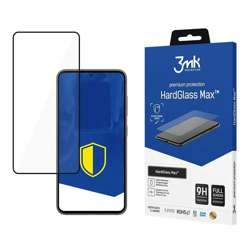 3mk HardGlass Max – grūdintas stiklas, skirtas Samsung Galaxy S25 / S24 (juodas)