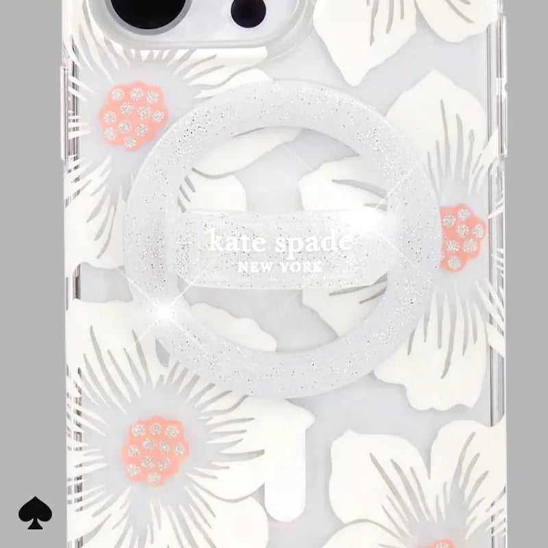 Kate Spade New York Magnetic Loop Grip – MagSafe piršto laikiklis (The Sparkle Silver)