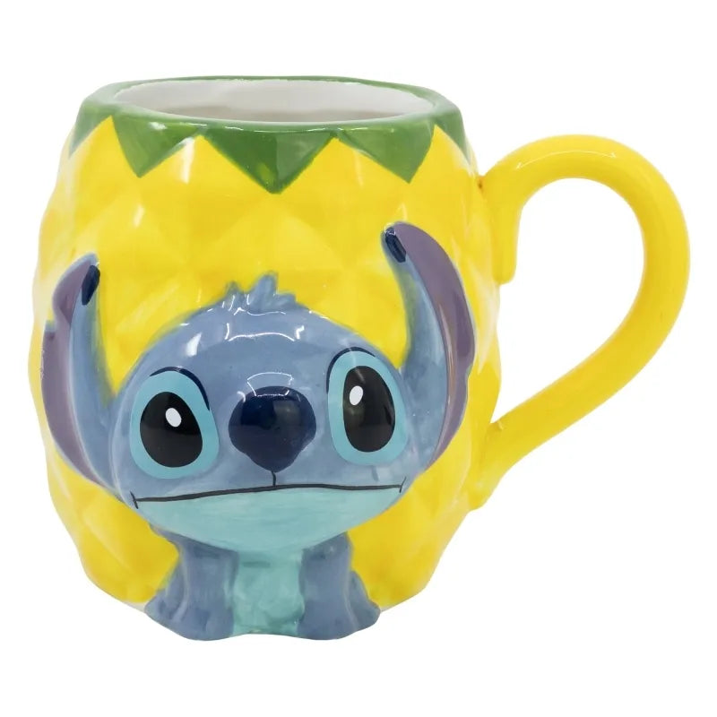 Disney Stitch – 3D keraminis puodelis dovanų dėžutėje iš „Pineapple“ kolekcijos, 325 ml