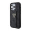 Guess Grip Stand 4G Triangle Strass Logo – dėklas iPhone 15 Pro Max (juodas)