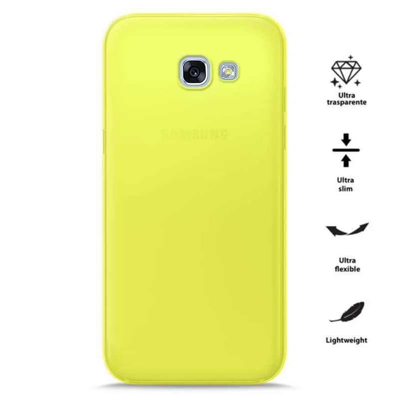 PURO 0.3 Nude – dėklas Samsung Galaxy A3 (2017) (Fluo geltona)