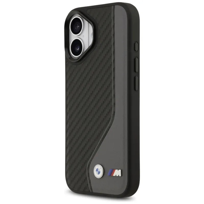 BMW M Carbon Logo MagSafe – Dėklas iPhone 17 (antracito)