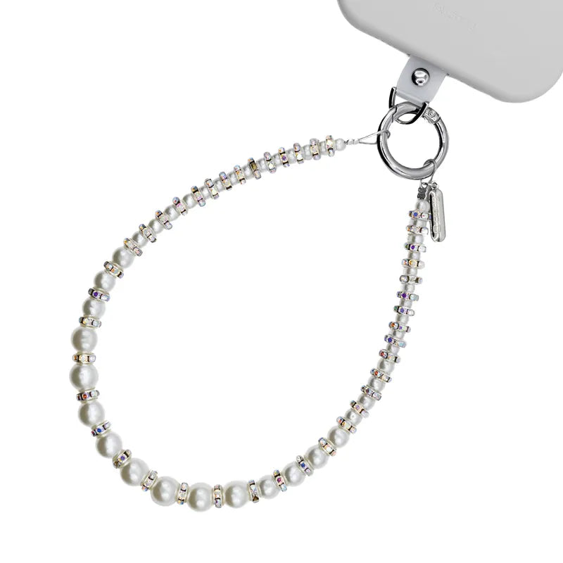 Crong Phone Charm – telefono pakabukas (Silver Beads)