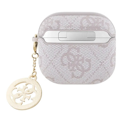 Guess 4G Strass Charm – AirPods 4 dėklas (rožinis)