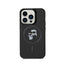 Karl Lagerfeld Karl & Choupette Glitter Magsafe – dėklas iPhone 15 Pro (juodas)