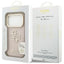Guess Grained Big 4G & Stand Camera – dėklas iPhone 17 Pro (rožinis)