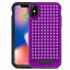 Zizo Star Diamond hibridinis dėklas, skirtas iPhone X (violetinis/juodas)