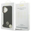 Guess Grained Strass Logo MagSafe – dėklas iPhone 17 (juodas)