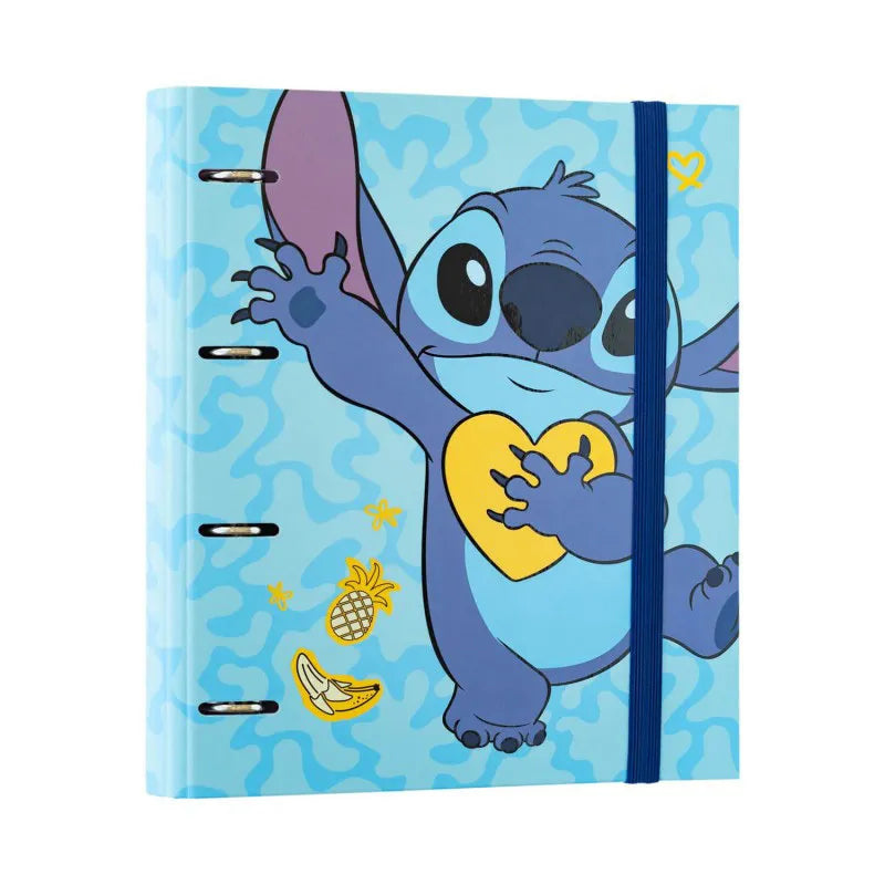 „Disney Stitch“ – A4 formato segtuvas iš „Tropical“ kolekcijos (4 žiedai, elastinė juostelė)