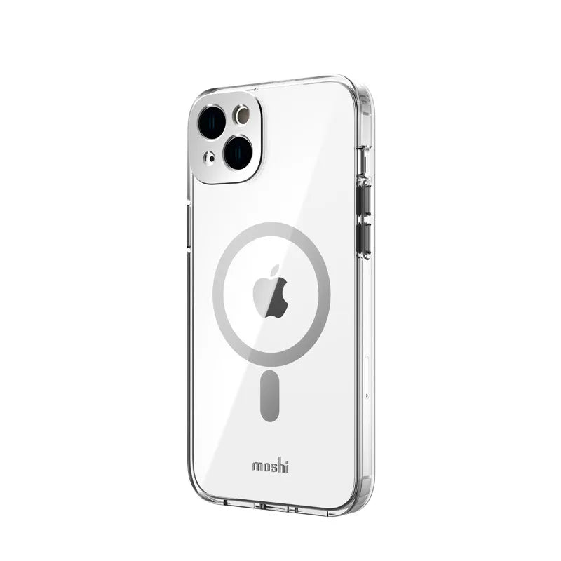 Moshi iGlaze MagSafe – dėklas iPhone 14 Plus (sidabrinis)