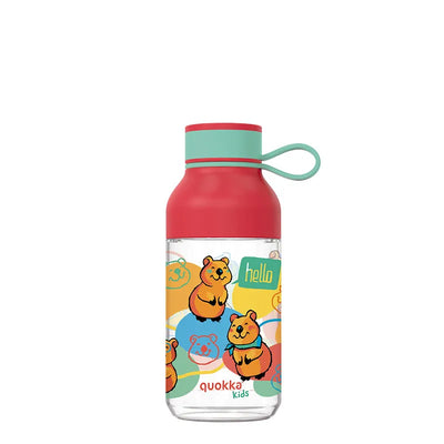 Quokka Ice Kids su dirželiu – „Ecozen“ 430 ml gertuvė su dirželiu (Happy Quokka)