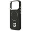 Karl Lagerfeld Choupette Pin MagSafe – dėklas iPhone 17 Pro (juodas)