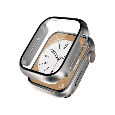 Crong Hybrid Watch Case – dėklas su stiklu, skirtas Apple Watch 41mm (Starlight)