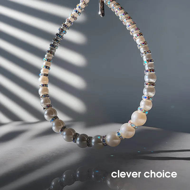Crong Phone Charm – telefono pakabukas (Silver Beads)