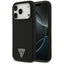 Guess Silicone Triangle Logo MagSafe - Dėklas iPhone 17 Pro (juodas)
