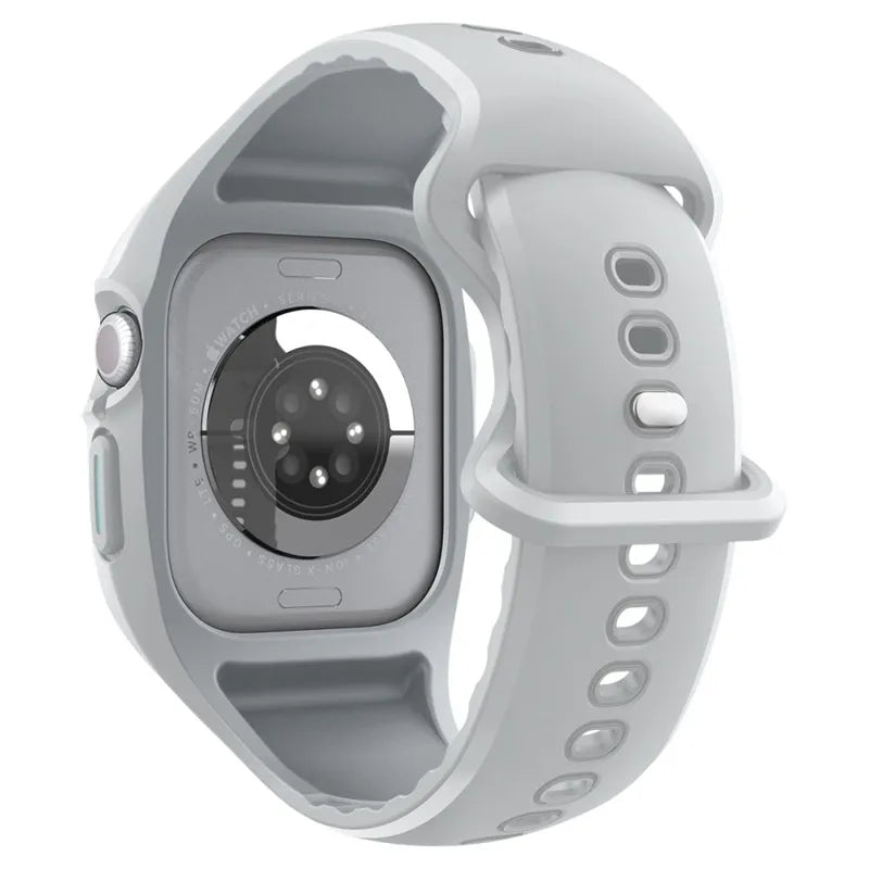 Spigen Liquid Air Pro – dirželis su korpusu, skirtas Apple Watch 10 46 mm (pilkas)
