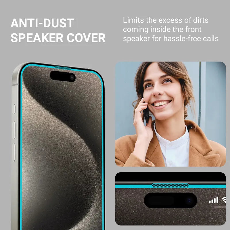 Crong EasyShield 2-Pack – grūdintas stiklas iPhone 15 Pro Max (2 vnt.)