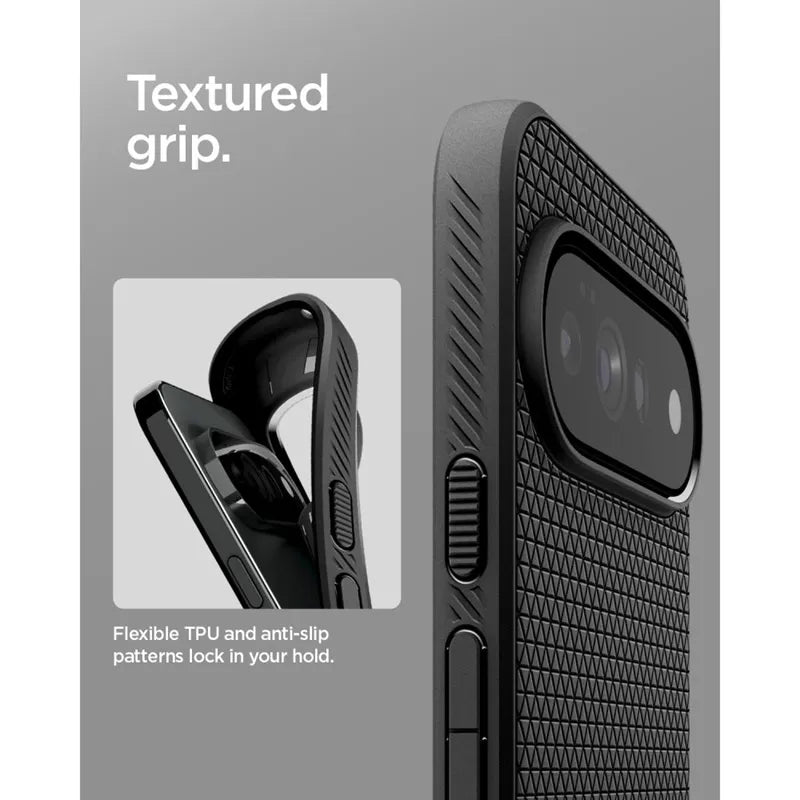 Spigen Liquid Air – dėklas Google Pixel 11 Pro XL (matinė juoda)