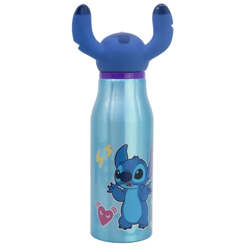 Disney Stitch – Aliumininė gertuvė su 3D dangteliu, 690 ml