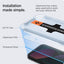 Spigen GLAS.TR EZ FIT 2-Pack - Grūdintas stiklas, skirtas iPhone 17e / 16e / 14 / 13 Pro / 13, 2 vnt.