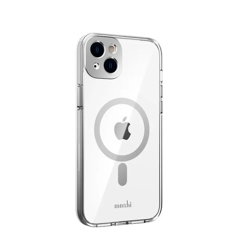 Moshi iGlaze MagSafe – dėklas iPhone 14 Plus (sidabrinis)