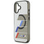 BMW M IML Metal Buttons Tricolor Lines MagSafe – Dėklas iPhone 17 (antracitas)