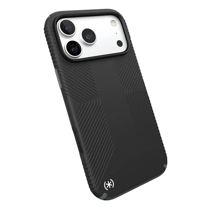 Speck Presidio2 Grip MagSafe – dėklas, skirtas iPhone 18 Pro Max / 17 Pro Max (juodas)