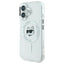 Karl Lagerfeld IML Metal Choupette Head MagSafe – Dėklas iPhone 16 (baltas)