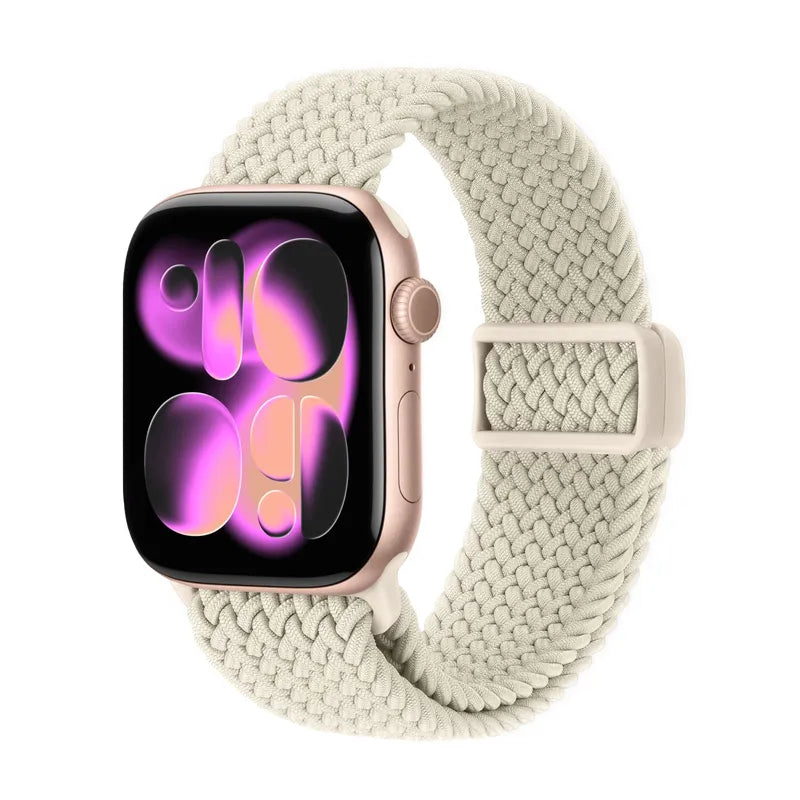 Crong Wave Band – pintas dirželis Apple Watch 38/40/41/42 mm laikrodžiams (smėlio spalvos)