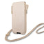 Guess Saffiano dėklas - telefono krepšys S / M max 6.1 "(auksinis)