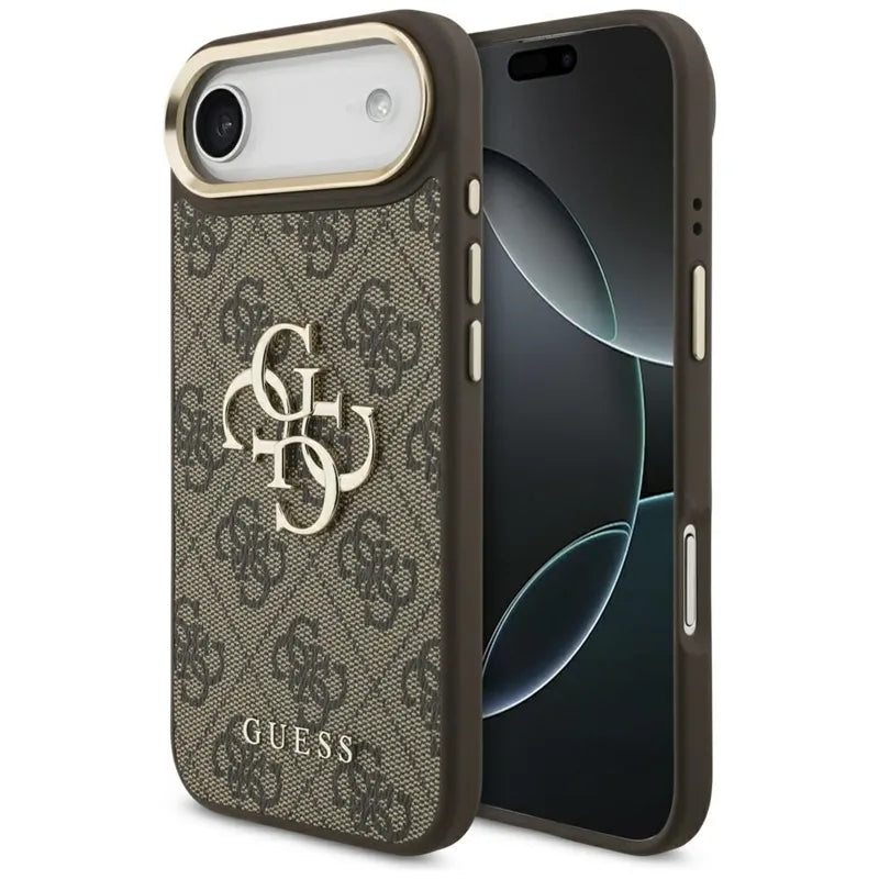 Guess 4G Big 4G Classic Logo – dėklas iPhone Air (ruda / auksinė)