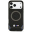 BMW M IML Metal Buttons & Logo MagSafe – dėklas iPhone 17 Pro Max (juoda-mėlyna)