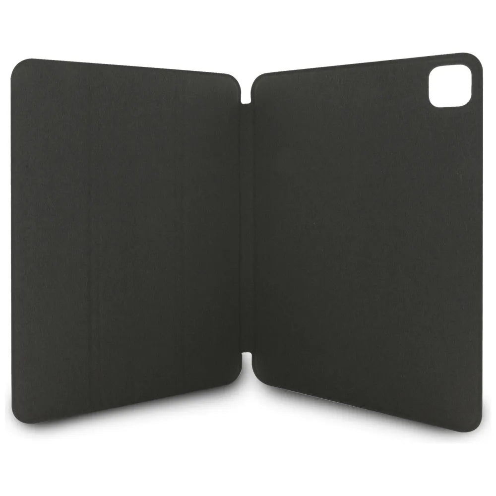 Karl Lagerfeld Book Cover Saffiano Magnetic Karl & Choupette dėklas iPad Pro 11“ M4 (2024) (juodas)