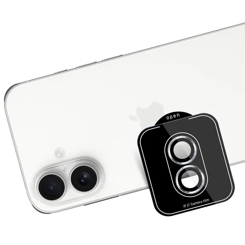3mk Lens Protection Pro – kameros objektyvo stiklas, skirtas iPhone 17 (sidabrinis)