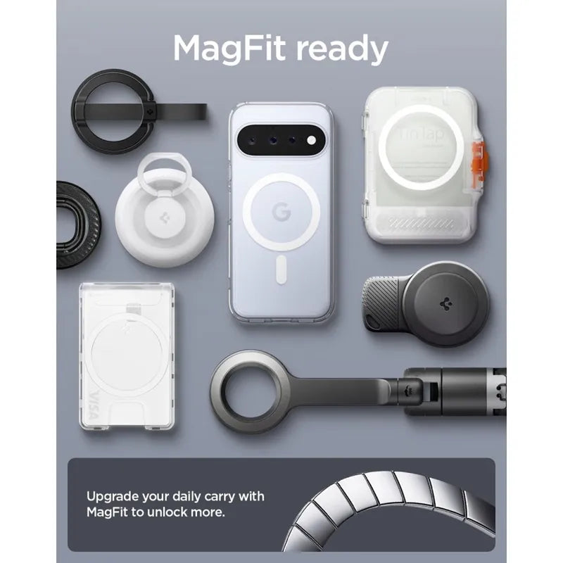 Spigen Ultra Hybrid Mag MagSafe - dėklas Google Pixel 11 (skaidrus/baltas)