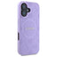 Guess Saffiano Peony Classic Logo MagSafe – dėklas iPhone 16 (violetinis)