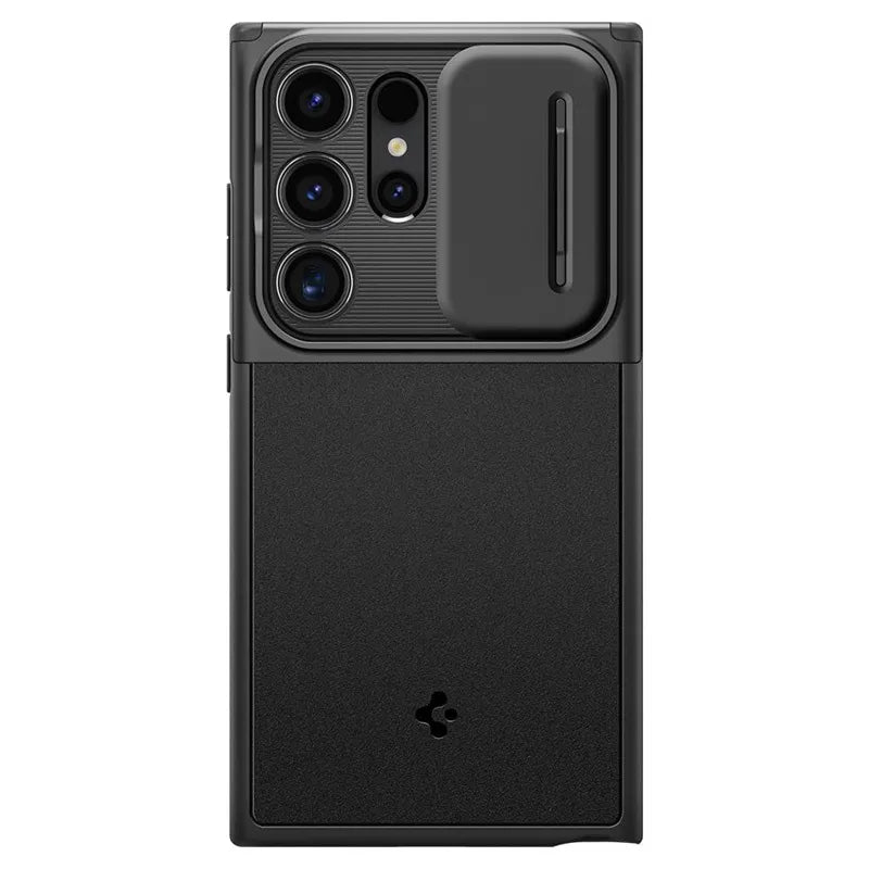 Spigen Optik Armor - Dėklas Samsung Galaxy S24 Ultra telefonui (Juodas)