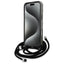 Karl Lagerfeld IML Crossbody Monogram Karl & Choupette Head MagSafe – dėklas „iPhone 16 Pro“ telefonui (juodas)