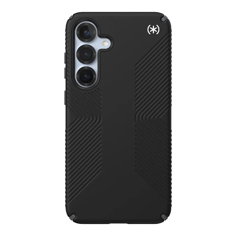 Speck Presidio2 Grip – Dėklas, skirtas Samsung Galaxy S25+ / 24+ (Juodas/Pilkas/Baltas)