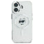 Karl Lagerfeld IML Metal Choupette Head MagSafe – Dėklas iPhone 16 (baltas)