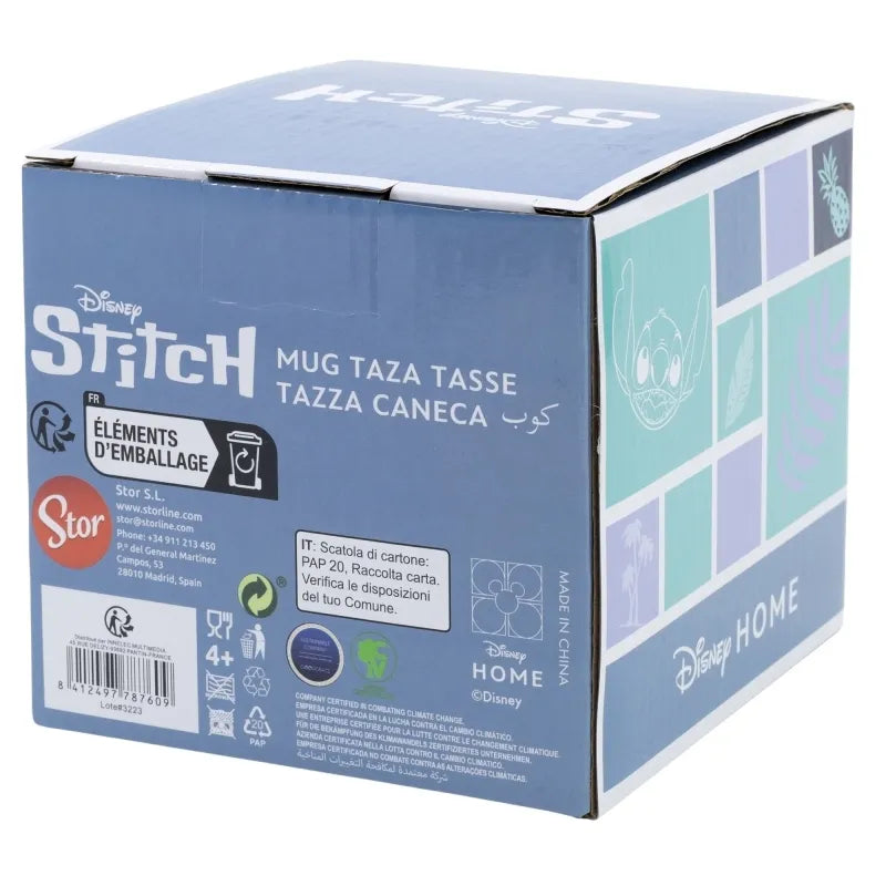 Disney Stitch – 3D keraminis puodelis dovanų dėžutėje iš „Pineapple“ kolekcijos, 325 ml