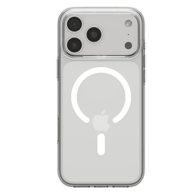 Spigen Liquid Crystal Mag MagSafe – dėklas iPhone 17 Pro Max (skaidrus/baltas)