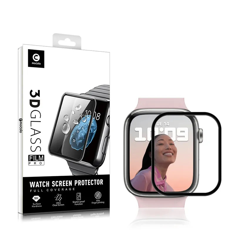 Mocolo 3D Glass Full Glue - Apsauginis stiklas Apple Watch 7/8 45 mm ekranui