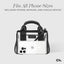 Case-Mate Micro Tote Bag – vandeniui atsparus krepšys per petį (Midnight Black/Clear)