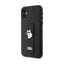 Karl Lagerfeld Gripstand Saffiano Choupette Pins – dėklas Apple iPhone 11 (juodas)