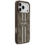 Guess 4G Printed Stripes MagSafe – Dėklas iPhone 17 Pro Max (rudos spalvos)