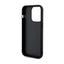 Guess Sequin Script Metal dėklas, skirtas iPhone 13 Pro Max (juodas)